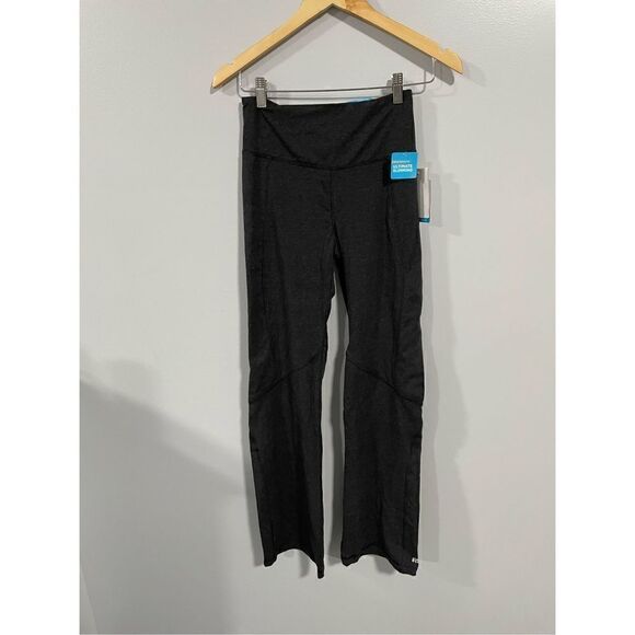 Marika Active Pants Heather Charcoal Ultimate Slimming Yoga Women Small NWT - Picture 1 of 6